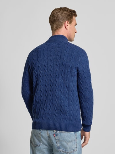 Polo Ralph Lauren Gebreide pullover van een mix van katoen en kasjmier met opstaande kraag Donkerblauw - 5