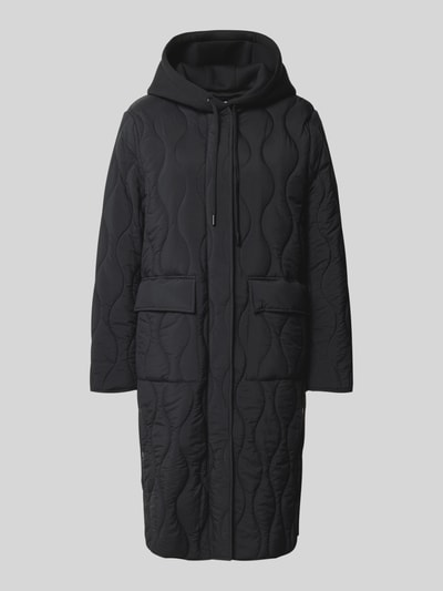Jake*s Casual Steppmantel mit Kapuze Black 2
