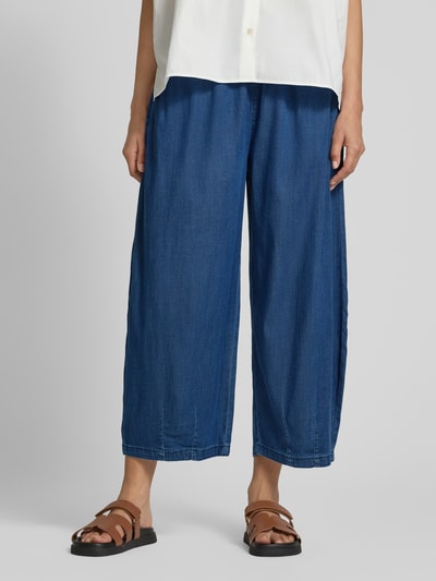 Buena Vista Flared Stoffhose in Denim-Optik Modell 'BARCELONA SUMMER' Dunkelblau 4