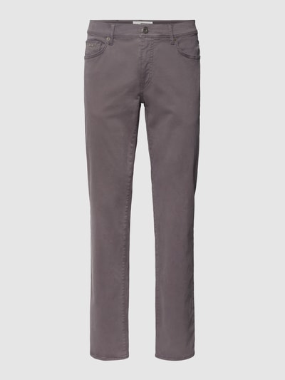 Brax Straight Fit Chino mit Label-Detail Modell 'Cadiz' Graphit 2