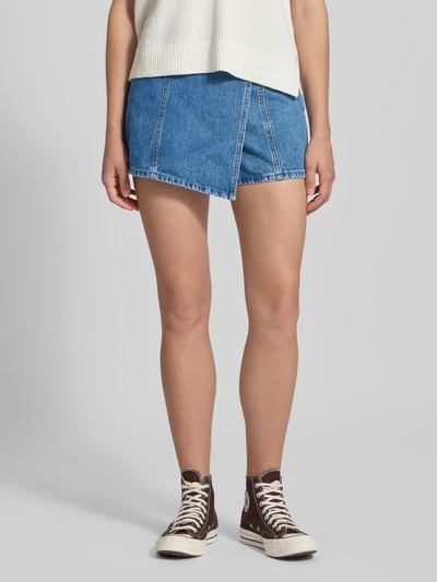 Pieces Leicht ausgestellter Skort aus Baumwoll-Denim Modell 'FILUM' Jeansblau 4