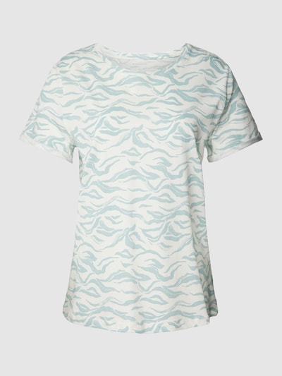 Tom Tailor T-shirt met motiefprint Rookblauw - 2