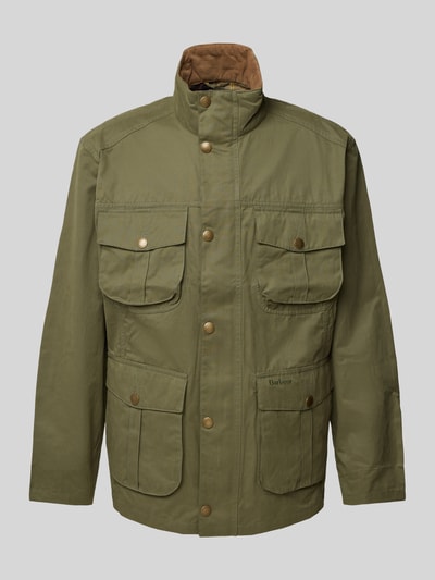 Barbour Jacke mit Pattentaschen Modell 'SANDERLI' Oliv 2