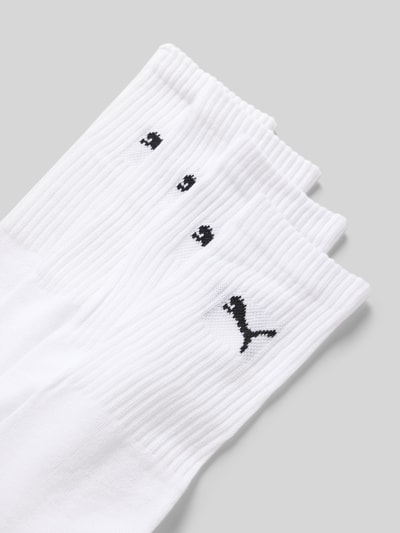 PUMA Skarpety z nadrukiem z logo w zestawie 4 szt. Biały 2