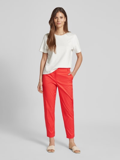 Christian Berg Woman Tapered Fit Chino mit verkürztem Schnitt Orange 1