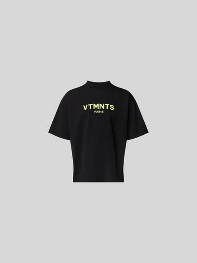 VTMNTS T-Shirt mit Label-Print Black 2