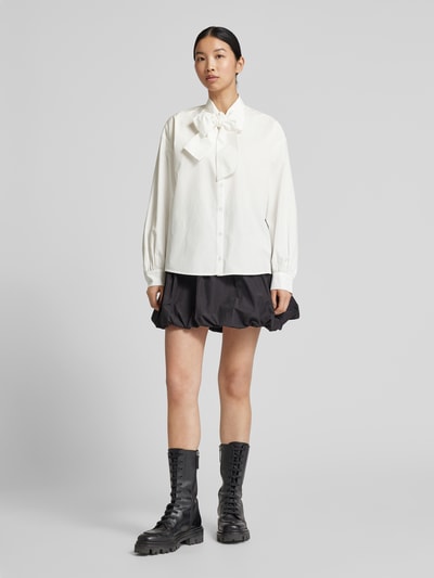 Jake*s Collection Relaxed Fit Schluppenbluse mit durchgehender Knopfleiste Offwhite 4