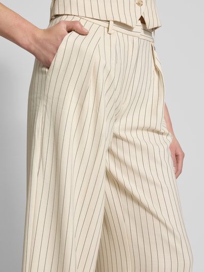 LeGer by Lena Gercke Wide Leg Stoffhose mit Bundfalten Modell 'Elaine' Beige 3
