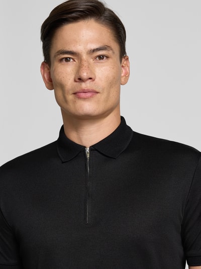 SELECTED HOMME Regular Fit Poloshirt aus Baumwoll-Mix Modell 'FAVE' Black 3