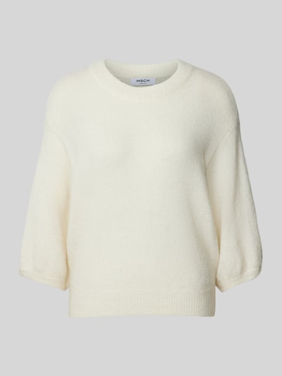 MSCH Copenhagen Gebreide pullover met 3/4-mouwen, model 'Petrinelle' Offwhite - 2