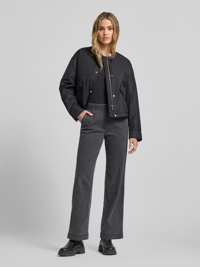 Raphaela By Brax Flared Jeans mit elastischem Bund Modell 'Pam' Anthrazit 1