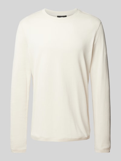 Cinque Regular Fit Longsleeve mit Rundhalsausschnitt Modell 'Badi' Offwhite 2