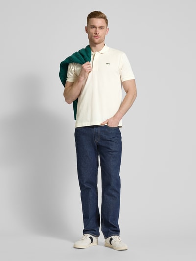 Lacoste Classic Fit Poloshirt mit Baumwollanteil Offwhite 1