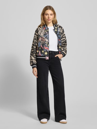 Marc Cain Jeans mit weitem Bein und Eingrifftaschen Black 1