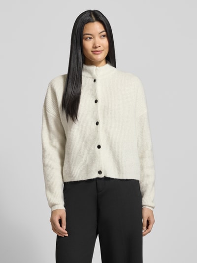 Gestuz Gebreid jack met opstaande kraag, model 'manzi' Beige - 4