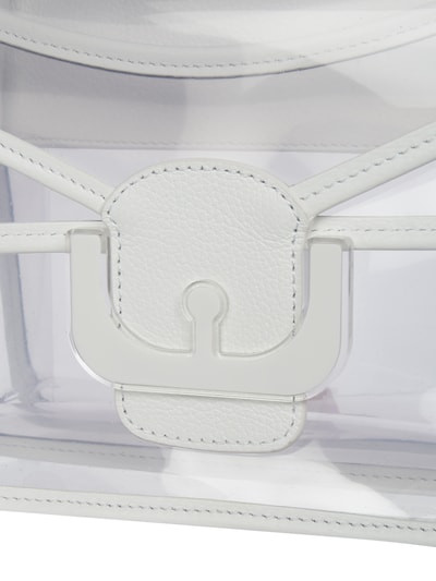 Coccinelle Crossbody Bag aus Leder in transparenter Optik Weiss 3