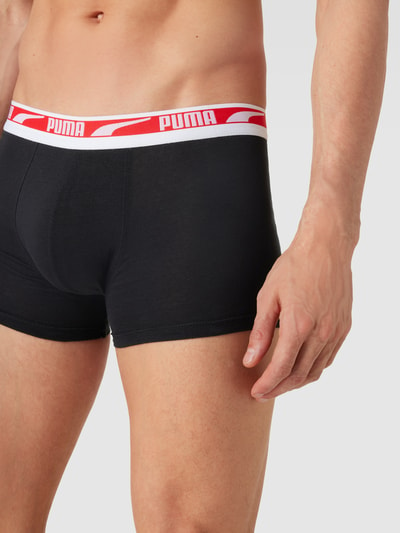 Puma Trunks mit Label-Details im 2er-Pack Black 3