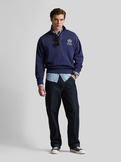 Polo Ralph Lauren Regular Fit Sweatshirt mit Polokragen Marine 1
