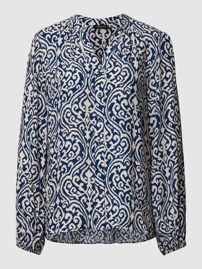 More & More Blouse met all-over motief Marineblauw - 2