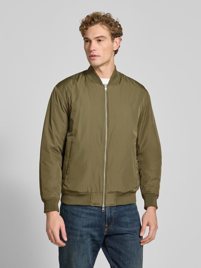 Selected Regular Fit Bomberjacke mit Baseball-Kragen Modell 'CHARLES' Oliv 4