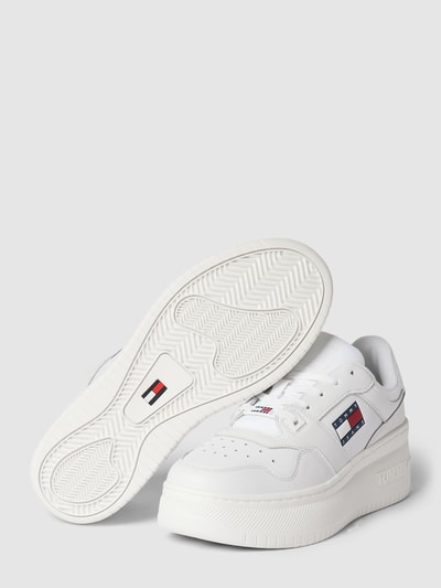Tommy Jeans Plateau-Sneaker mit Label-Print Modell 'RETRO BASKET' Weiß 5