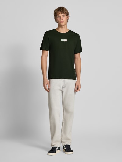 Jack & Jones T-shirt z nadrukiem z logo i okrągłym dekoltem Ciemnozielony 1