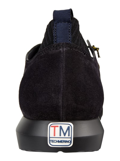 Z Zegna Sneaker 'Techmerino' aus Veloursleder - Black