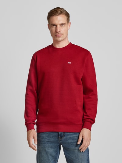 Tommy Jeans Regular fit sweatshirt met logobadge Rood - 4