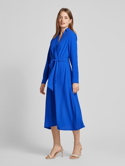 Lauren Ralph Lauren Midikleid mit V-Ausschnitt Modell 'ROWELLA' Royal 1