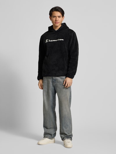 CHAMPION Hoodie van teddybont Zwart - 1