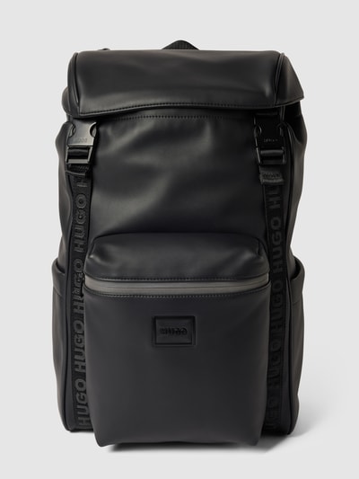 HUGO Rucksack mit Label-Details Modell 'Elliott' Black 2