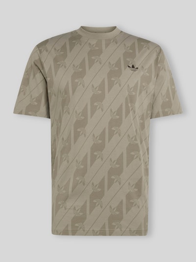 adidas Originals Regular Fit T-Shirt aus reiner Baumwolle Silber 2