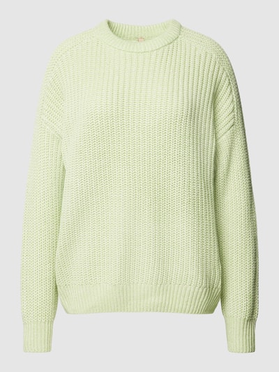 Soyaconcept Gebreide pullover met ronde hals, model 'Remone' Lichtgroen gemêleerd - 2