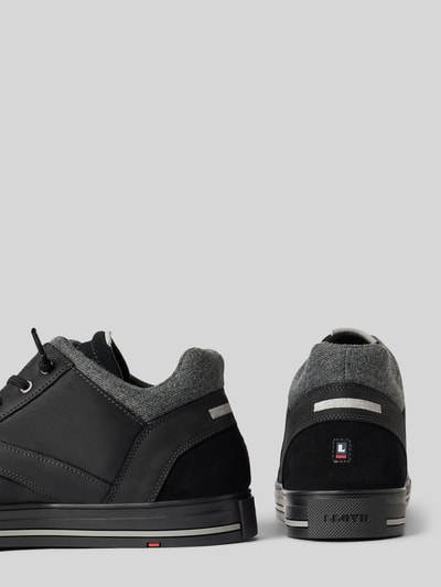 Lloyd Sneakers met labeldetail, model 'ELLISON' Zwart - 2