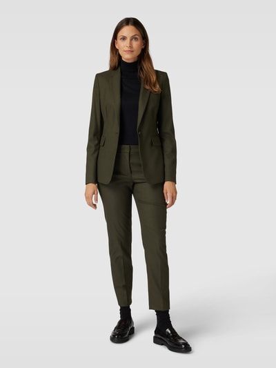 Christian Berg Woman Selection Blazer met reverskraag Olijfgroen - 1