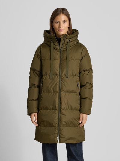 Rich & Royal Płaszcz pikowany z wypełnieniem puchem oraz zamkiem błyskawicznym dwustronnym Oliwkowy 4