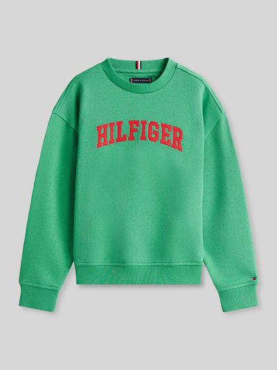 Tommy Hilfiger Kids Regular Fit Sweatshirt aus Baumwoll-Mix Gruen 2