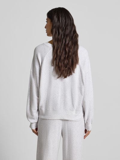 American Vintage Oversized Sweatshirt mit Rundhalsausschnitt Modell 'ATUBAY' Hellgrau Melange 5