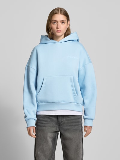 Review Oversized Hoodie mit Kapuze Hellblau 4