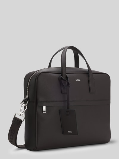 BOSS Laptoptasche aus regeneriertem Leder Modell 'ZAIR' Dunkelbraun 3