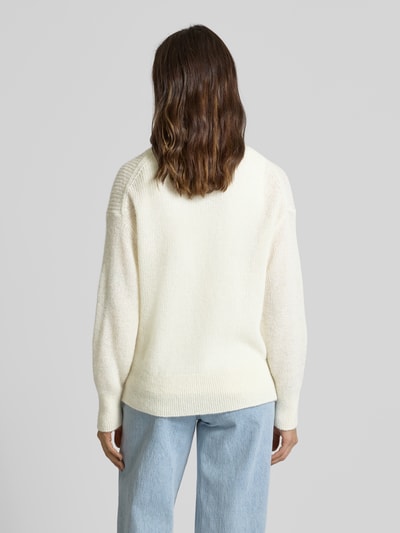 MAERZ Muenchen Gebreide pullover in wikkellook Offwhite - 5