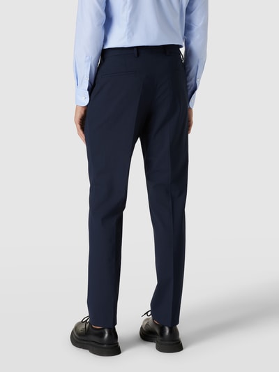 BOSS Slim Fit Anzughose aus Schurwoll-Mix Modell 'Genius' Blau 5