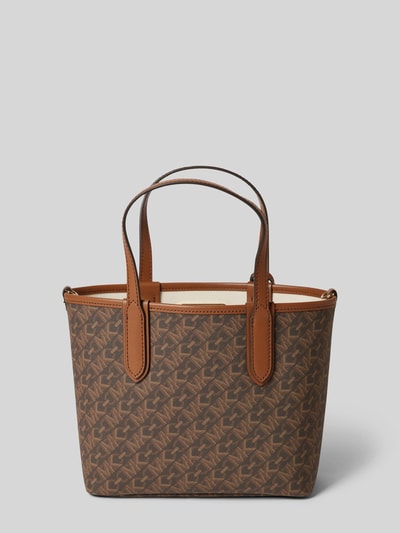 MICHAEL Michael Kors Torba tote z zawieszką z logo model ‘ELIZA’ Ciemnobrązowy 4