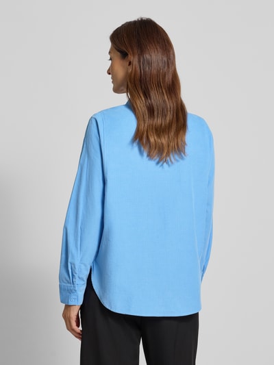 s.Oliver RED LABEL Regular Fit Hemdbluse aus reiner Baumwolle  Blau 5