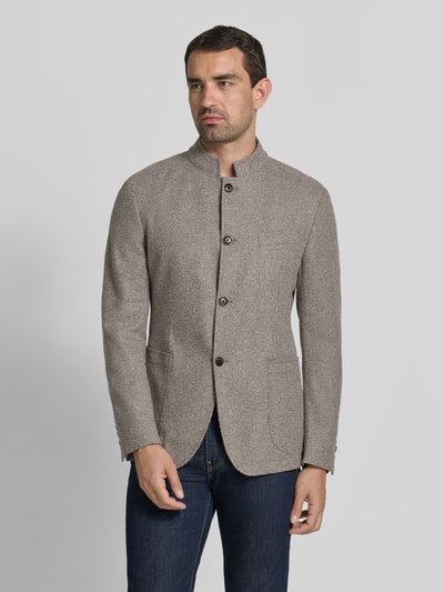 JOOP! COLLECTION Marynarka o kroju regular fit ze stójką model 'Hiro' Beżowy 4