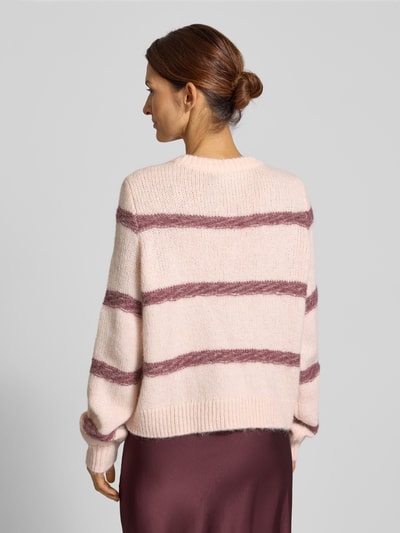 Vero Moda Regular Fit Strickpullover mit Woll-Anteil Modell 'ZADA' Rosa 5