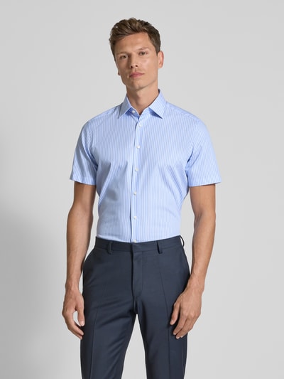 Christian Berg Men Regular fit zakelijk overhemd met knoopsluiting Bleu - 4
