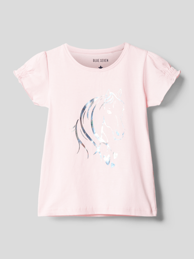 Blue Seven T-Shirt mit Motiv-Print Rosa 1