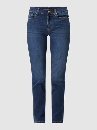 7 For All Mankind Slim Fit Jeans mit Lyocell-Anteil Modell 'Roxanne'  Blau 2