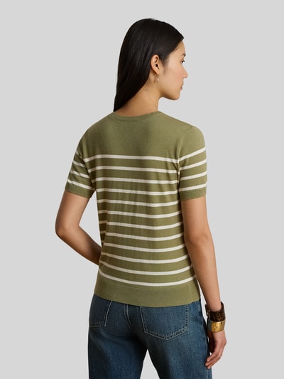 Lauren Ralph Lauren Regular Fit Pullover aus Baumwoll-Mix mit kurzen Ärmeln Khaki 5